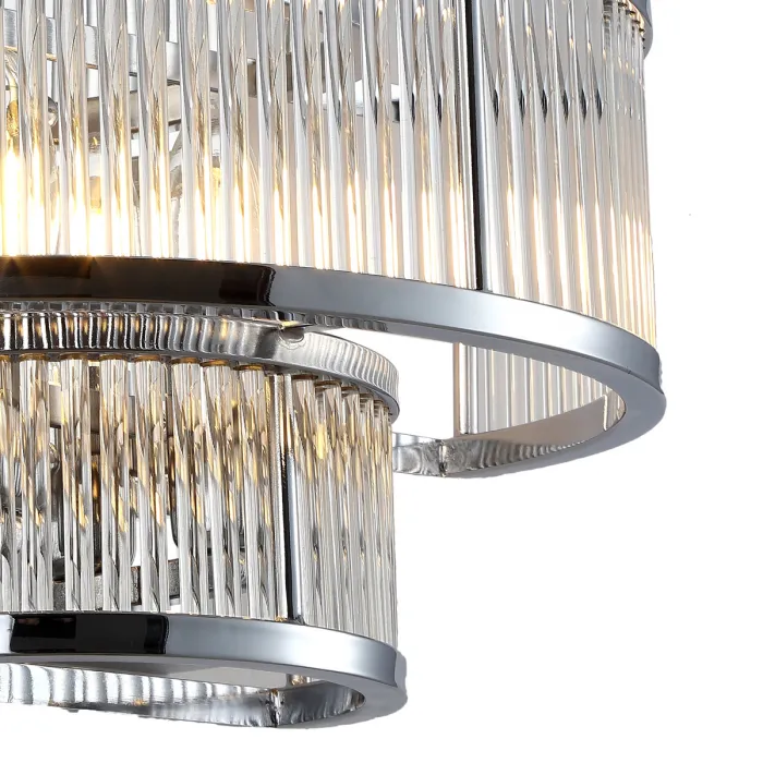 Накладной светильник DeLight Collection Crystal Bar KM0926W-2 chrome Цвет арматуры хром Цвет плафонов прозрачный от ImperiumLoft
