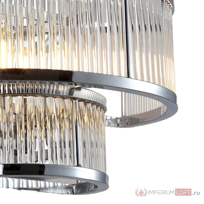 Накладной светильник DeLight Collection Crystal Bar KM0926W-2 chrome Цвет арматуры хром Цвет плафонов прозрачный от ImperiumLoft