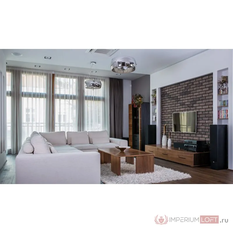 Подвесной светильник DeLight Collection Argos P0076-03E Цвет арматуры хром Цвет плафонов хром от ImperiumLoft