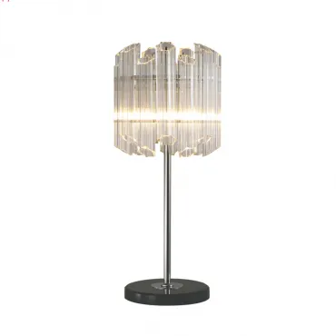 Настольная лампа декоративная DeLight Collection Vittoria KG0769T-3 clear Цвет арматуры никель Цвет плафонов прозрачный