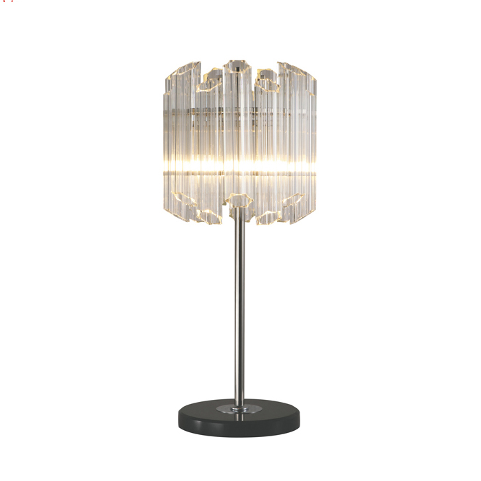 Настольная лампа декоративная DeLight Collection Vittoria KG0769T-3 clear Цвет арматуры никель Цвет плафонов прозрачный от ImperiumLoft