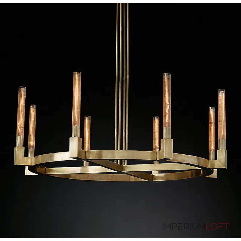 Люстра на штанге Cannele 8 brass