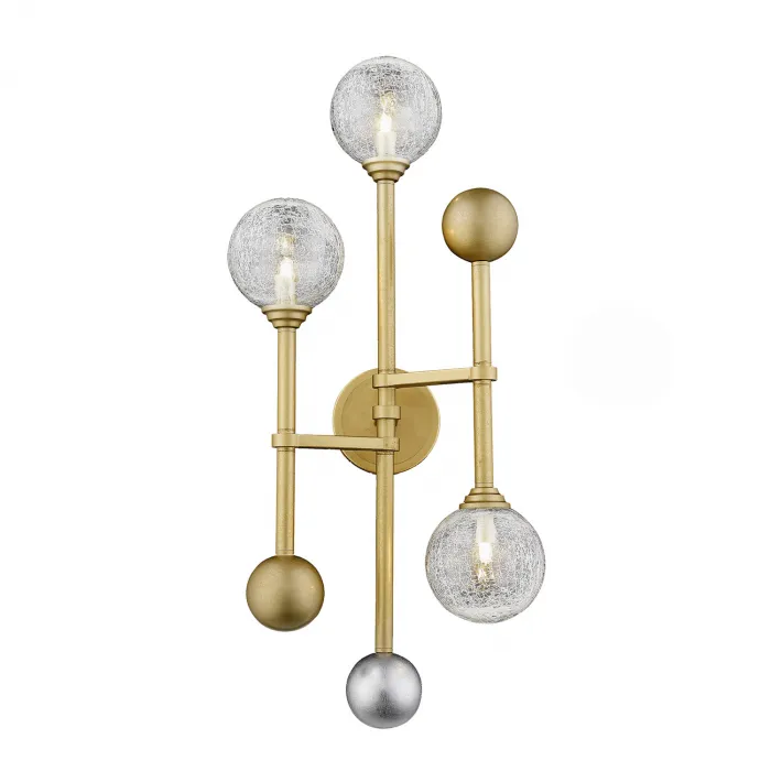 Настенный светильник Fluxus 3 gold от ImperiumLoft