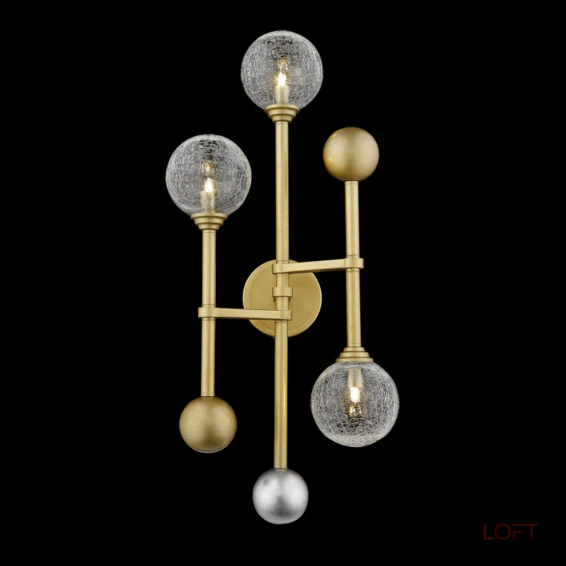 Настенный светильник Fluxus 3 gold