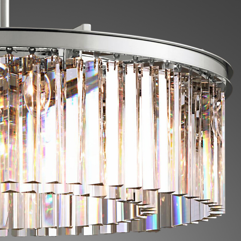 Подвесной светильник DeLight Collection Odeon KR0387P-10B chrome/clear Подвесной светильник DeLight Collection Odeon KR0387P-10B chrome/clear