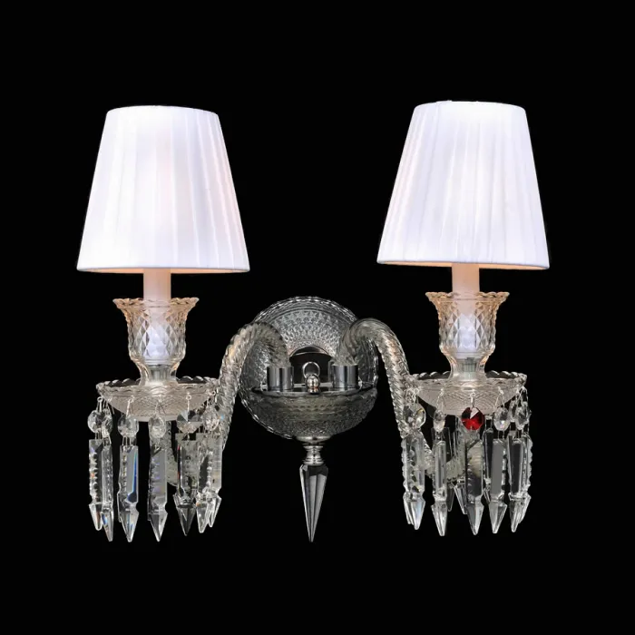 Бра DeLight Collection Baccarat ZZ86303BK-2W Цвет арматуры черный Цвет плафонов черный от ImperiumLoft