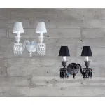 Бра DeLight Collection Baccarat ZZ86303BK-2W Цвет арматуры черный Цвет плафонов черный от ImperiumLoft