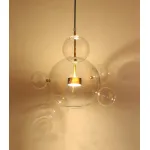 Подвесной светильник DeLight Collection Bolle 9214P-5 Цвет арматуры желтый Цвет плафонов прозрачный от ImperiumLoft