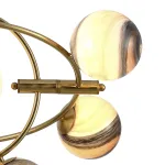 Люстра на штанге Planet 7B brass