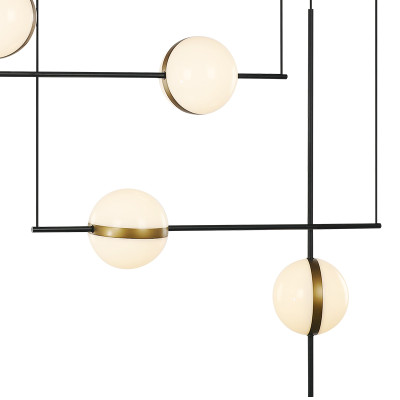 Подвесной светильник MD2062-4B black/brass