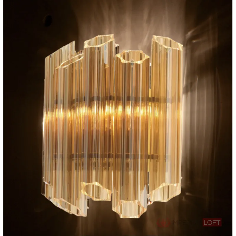 Накладной светильник DeLight Collection Vittoria KG0769W-2 cognac Цвет арматуры золото Цвет плафонов коричневый от ImperiumLoft