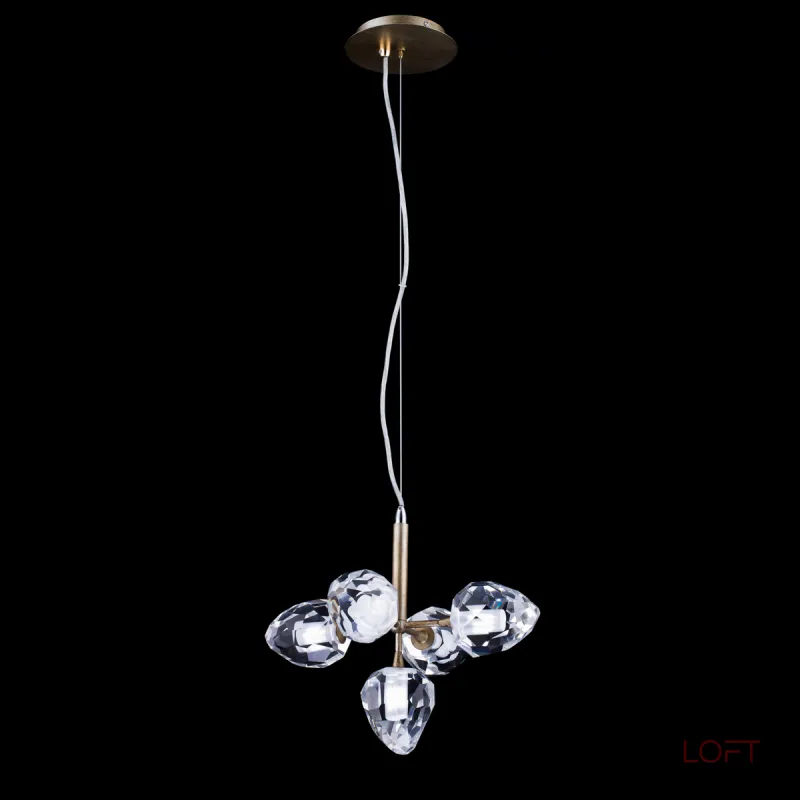 Люстра на штанге DeLight Collection On The Rocks P68038M-5 gold 