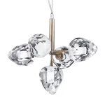 Люстра на штанге DeLight Collection On The Rocks P68038M-5 gold Цвет арматуры золото Цвет плафонов прозрачный от ImperiumLoft