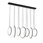 Подвесной светильник DeLight Collection Led Ring SS-L0824P-130W Цвет арматуры черный Цвет плафонов черный от ImperiumLoft