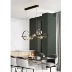 Подвесной светильник KG1233P-7 black/clear