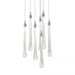 Подвесной светильник Teardrop 7 chrome от ImperiumLoft