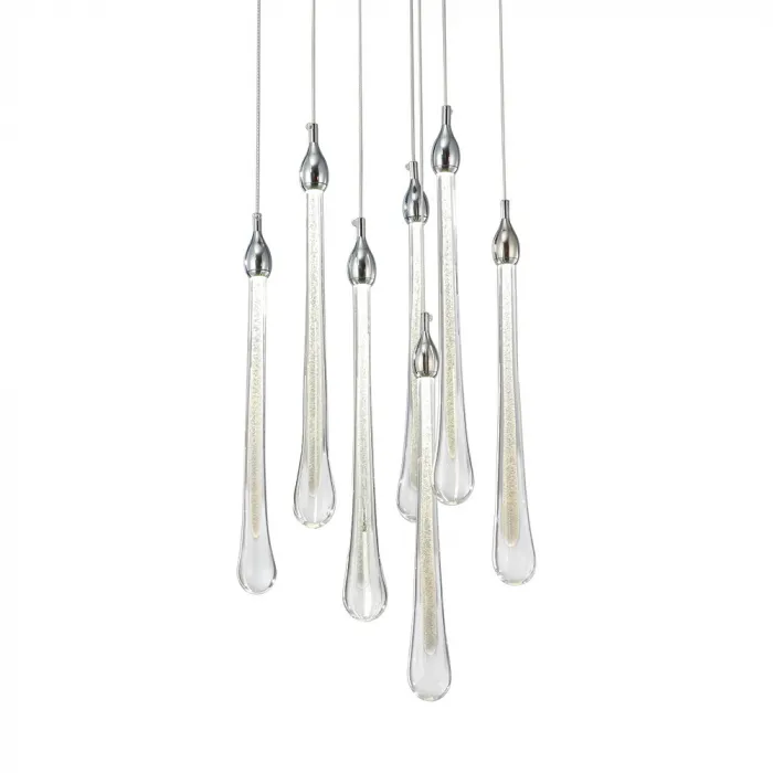 Подвесной светильник Teardrop 7 chrome от ImperiumLoft
