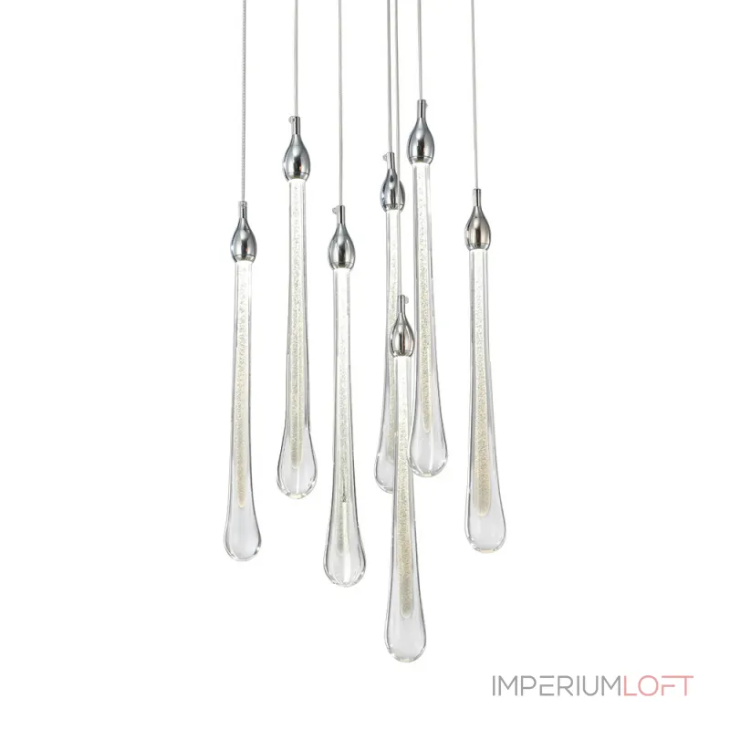 Подвесной светильник Teardrop 7 chrome