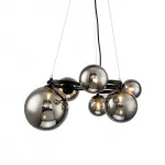 Подвесная люстра Wendt 6 grey/clear