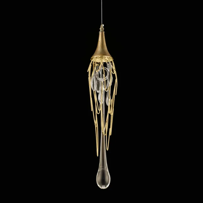 Подвесной светильник DeLight Collection Goddess Tears P68009S-1H gold Цвет арматуры желтый Цвет плафонов желтый от ImperiumLoft