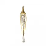 Подвесной светильник DeLight Collection Goddess Tears P68009S-1H gold Цвет арматуры желтый Цвет плафонов желтый от ImperiumLoft