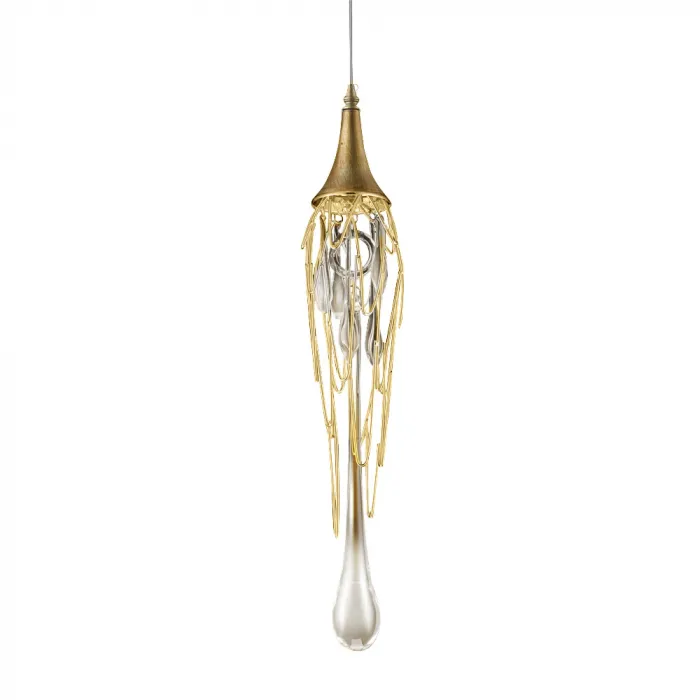 Подвесной светильник DeLight Collection Goddess Tears P68009S-1H gold Цвет арматуры желтый Цвет плафонов желтый от ImperiumLoft