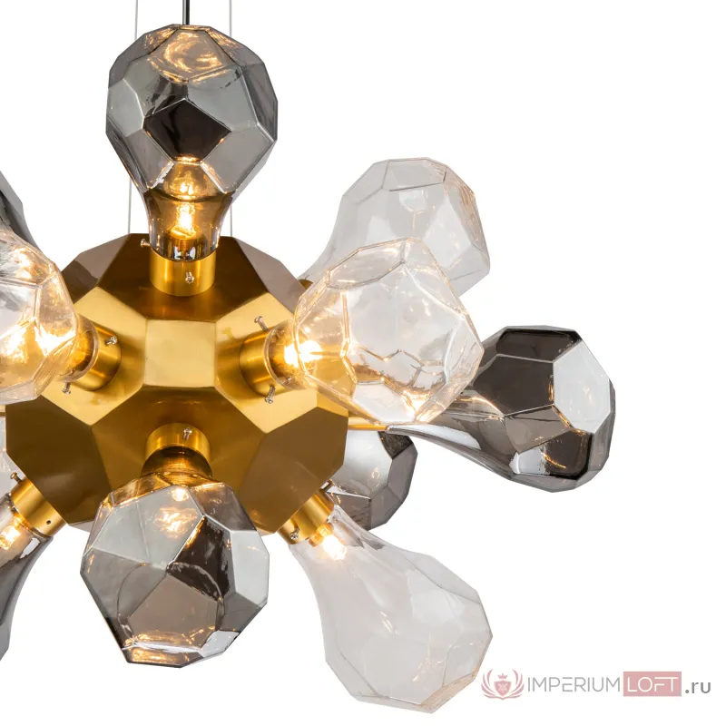 Люстра KR1197P-12 smoky/clear от ImperiumLoft