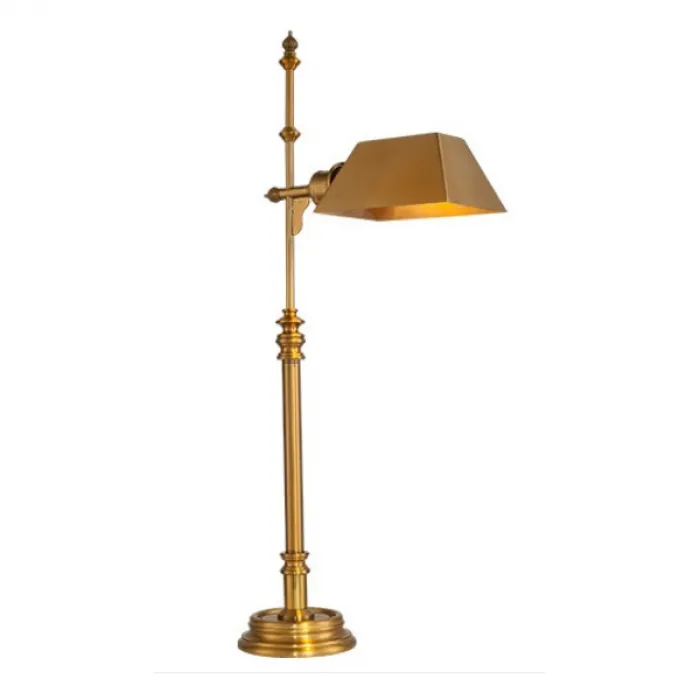 Настольная лампа офисная DeLight Collection Charlene KM0920T brass Цвет арматуры латунь Цвет плафонов латунь от ImperiumLoft