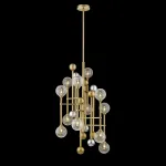 Люстра на штанге Fluxus 12 gold