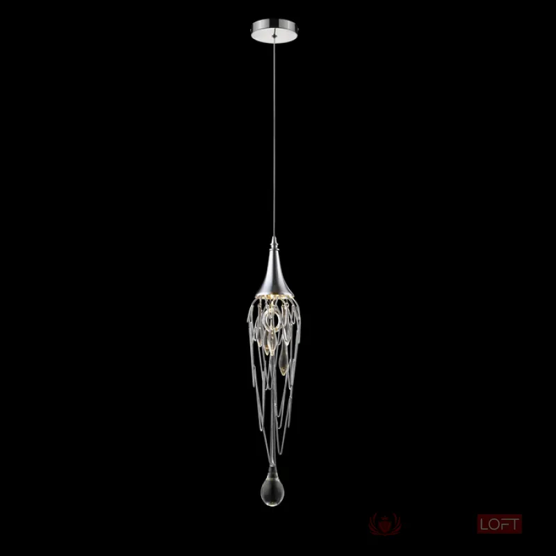 Подвесной светильник DeLight Collection Goddess Tears P68009S-1H chrome Цвет арматуры хром Цвет плафонов хром от ImperiumLoft
