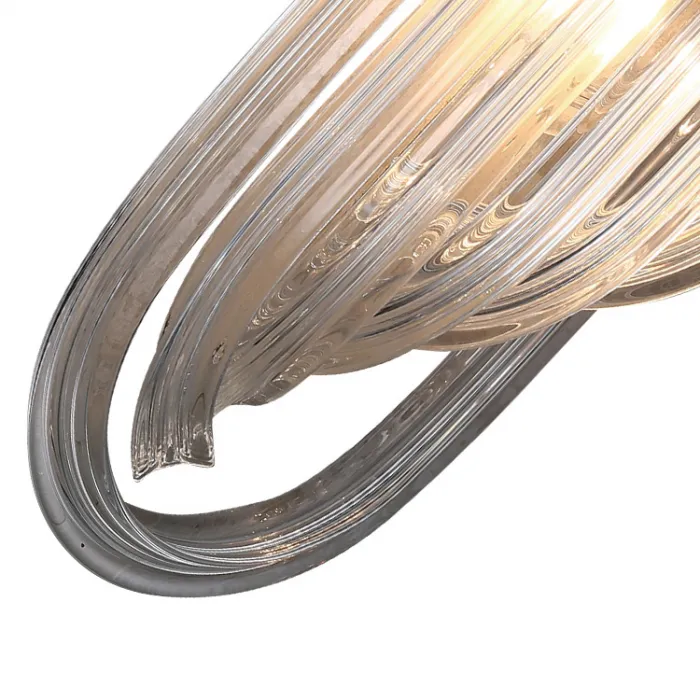 Накладной светильник DeLight Collection Murano Glass KR0116W-1 chrome Цвет арматуры хром Цвет плафонов прозрачный от ImperiumLoft