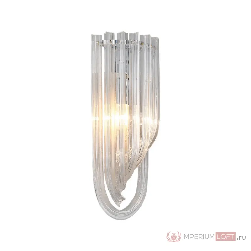 Накладной светильник DeLight Collection Murano Glass KR0116W-1 chrome Цвет арматуры хром Цвет плафонов прозрачный от ImperiumLoft
