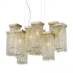 Подвесной светильник DeLight Collection 68065 PR68065-12 gold Цвет арматуры золото Цвет плафонов золото от ImperiumLoft