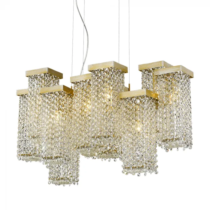 Подвесной светильник DeLight Collection 68065 PR68065-12 gold Цвет арматуры золото Цвет плафонов золото от ImperiumLoft