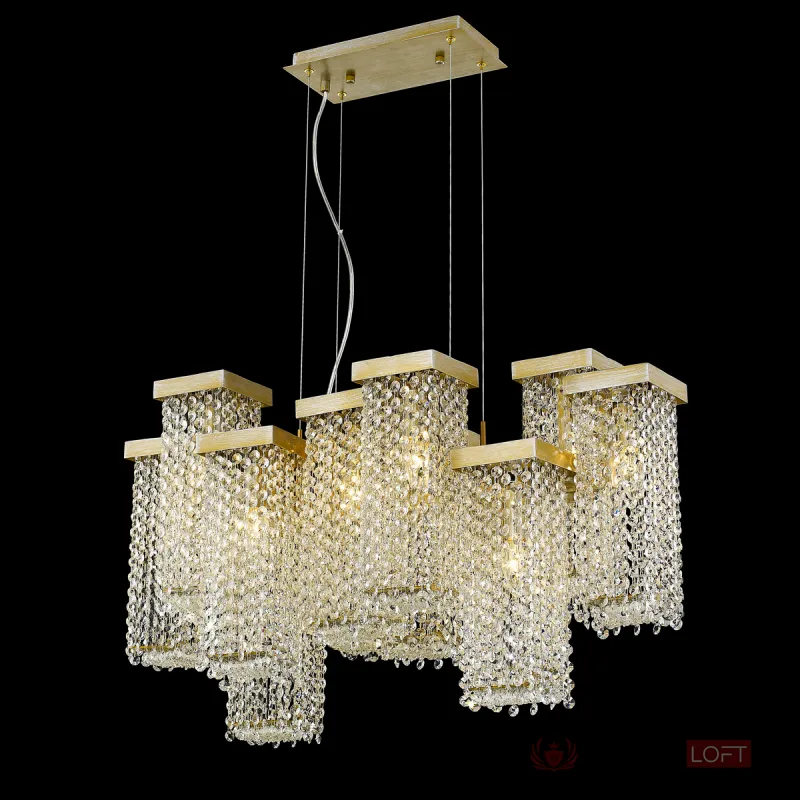 Подвесной светильник DeLight Collection 68065 PR68065-12 gold Цвет арматуры золото Цвет плафонов золото от ImperiumLoft