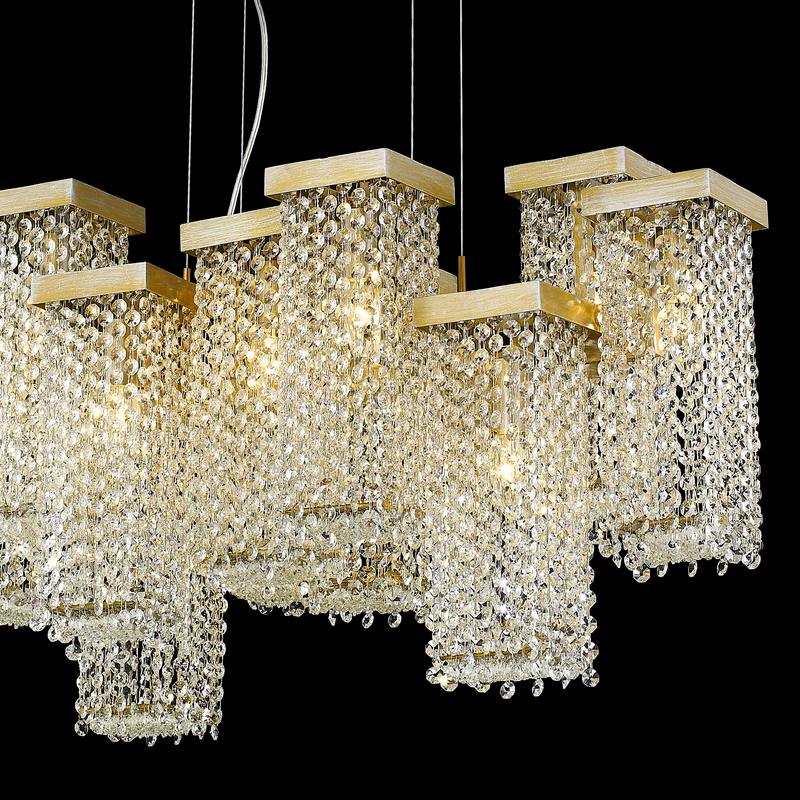 Подвесной светильник DeLight Collection 68065 PR68065-12 gold Цвет арматуры золото Цвет плафонов золото от ImperiumLoft