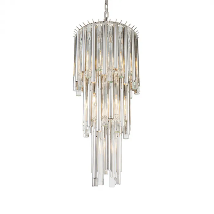 Подвесной светильник DeLight Collection Gigi KM0931P-7 nickel Цвет арматуры никель Цвет плафонов прозрачный от ImperiumLoft