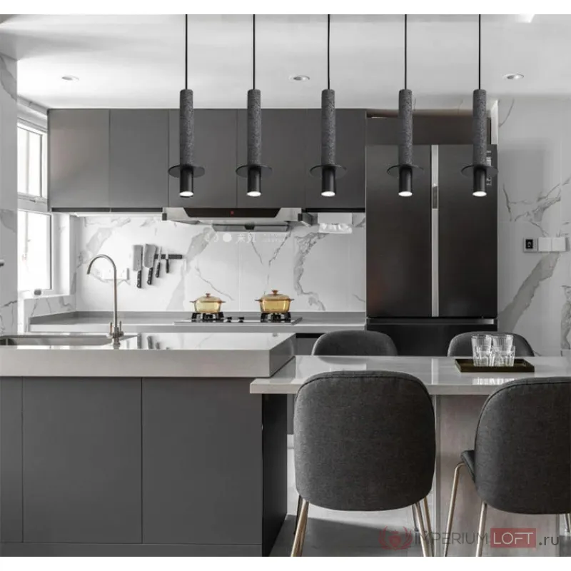 Подвесной светильник 10704P black/grey от ImperiumLoft