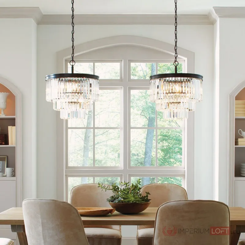 Подвесной светильник DeLight Collection Odeon KR0387P-6 black/clear от ImperiumLoft