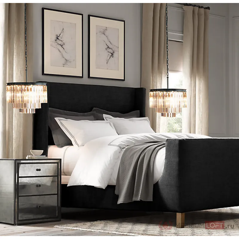 Подвесной светильник DeLight Collection Odeon KR0387P-6 black/clear от ImperiumLoft