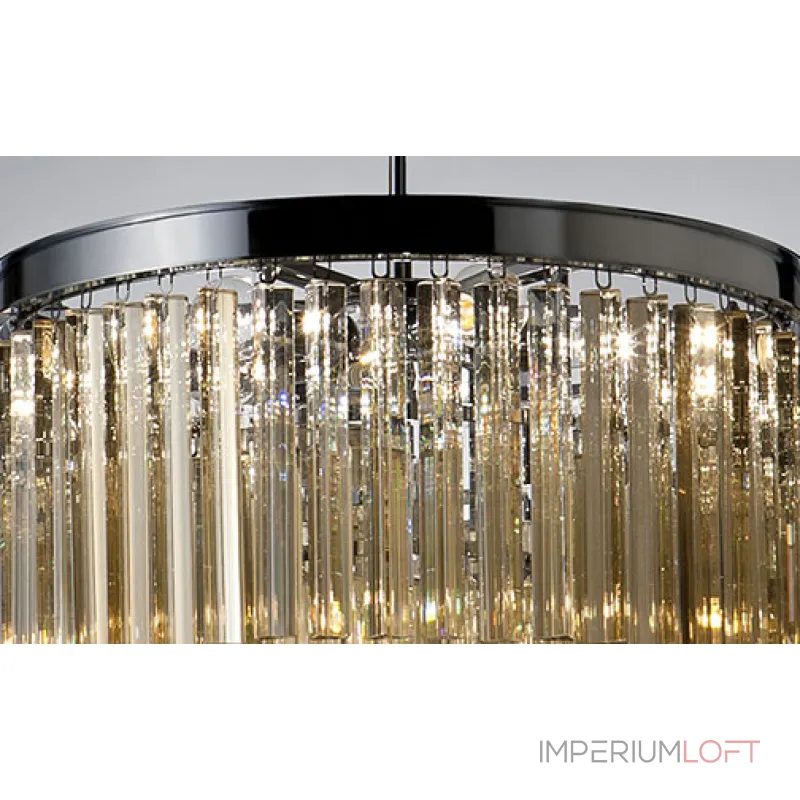 Подвесной светильник DeLight Collection Odeon KR0387P-10B chrome/amber