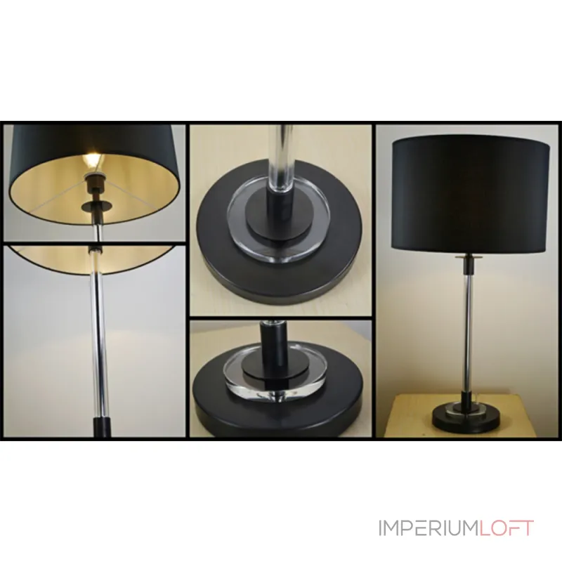 Настольная лампа декоративная DeLight Collection Table Lamp BRTL3015 Цвет арматуры черный Цвет плафонов черный