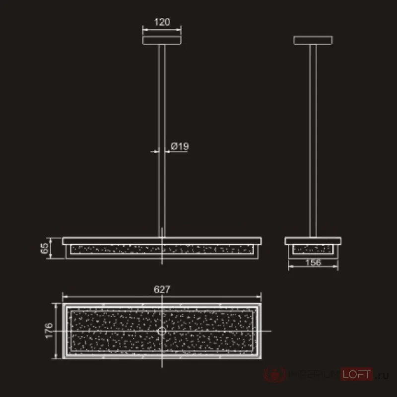 Подвесной светильник PR98023L-B от ImperiumLoft
