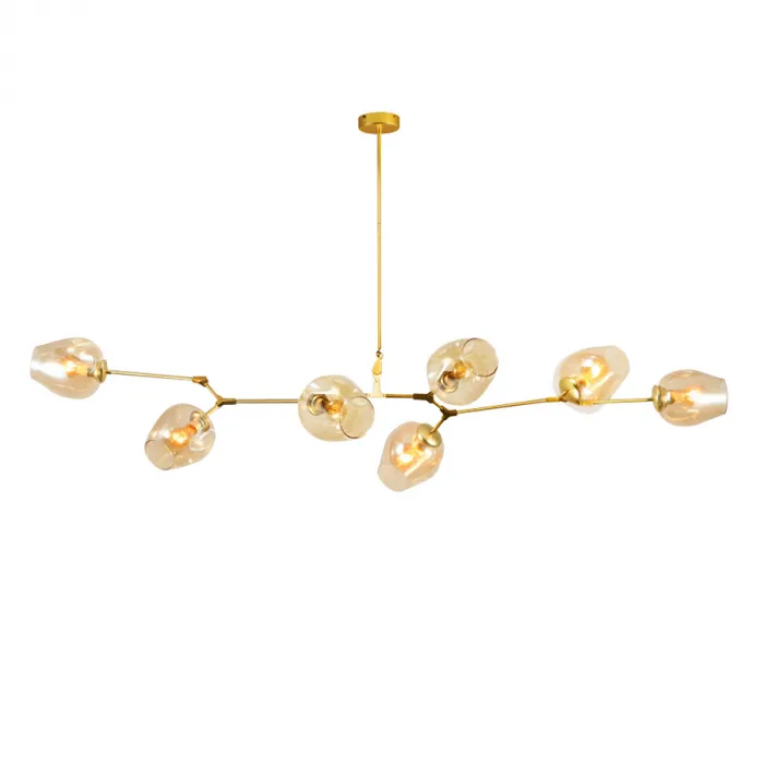 Подвесной светильник DeLight Collection Bubble 7058/7B black Цвет арматуры черный Цвет плафонов серый от ImperiumLoft