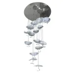 Подвесной светильник X-8827P/19 silver