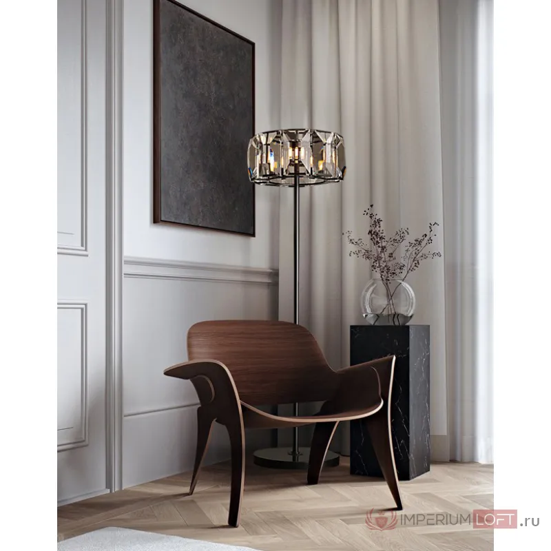 Торшер DeLight Collection Harlow Crystal KR0354F-3 от ImperiumLoft