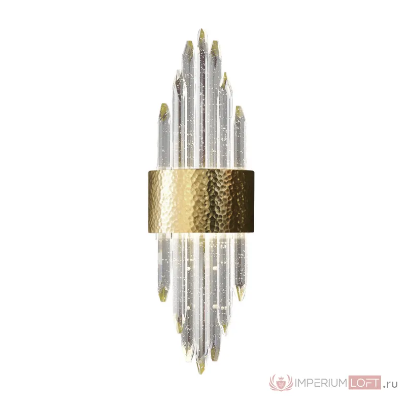 Накладной светильник DeLight Collection Aspen W98021M brushed brass Цвет арматуры латунь Цвет плафонов прозрачный от ImperiumLoft