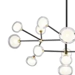 Подвесная люстра Nabila 10 black/gold