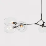 Люстра на штанге DeLight Collection Bubble KG0579P-7 clear цвет арматуры черный цвет плафонов прозрачный от ImperiumLoft