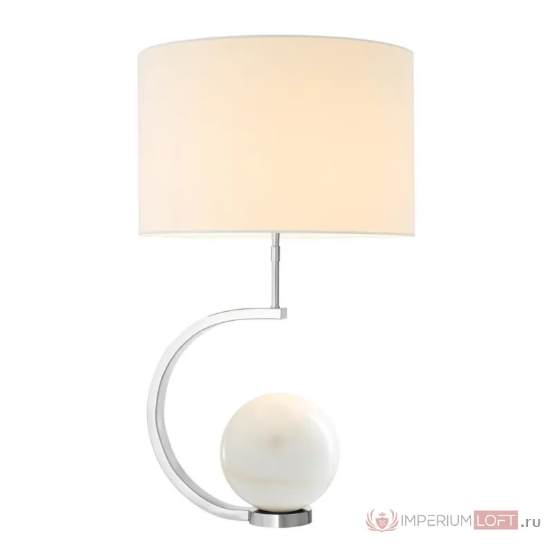 Настольная лампа декоративная DeLight Collection Luigi KM0762T-1 nickel от ImperiumLoft